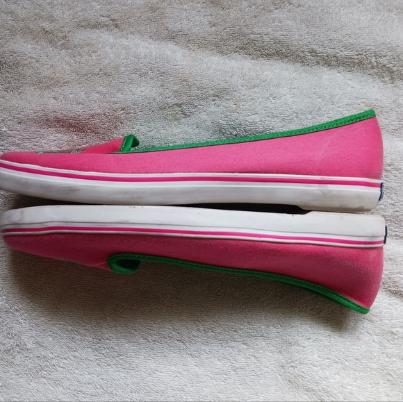 Sperry top sider Flats 7 pink heart nautical print - Picture 11 of 12